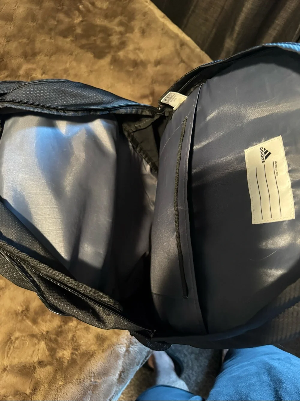 adidas Black Men's Backpack with Multiple Compartments